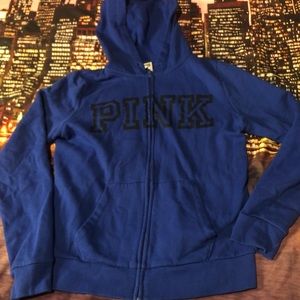 PINK blue hoodie